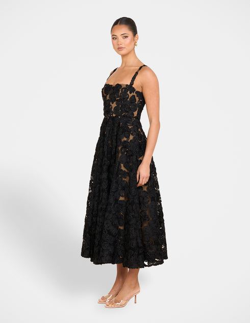 Hermione A-line Midi Dress